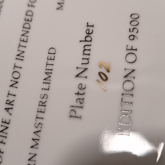 🐇 Moments Rest rabbit collectors plate. Babes in the Woods Collection. Like new - Picture 8 of 8